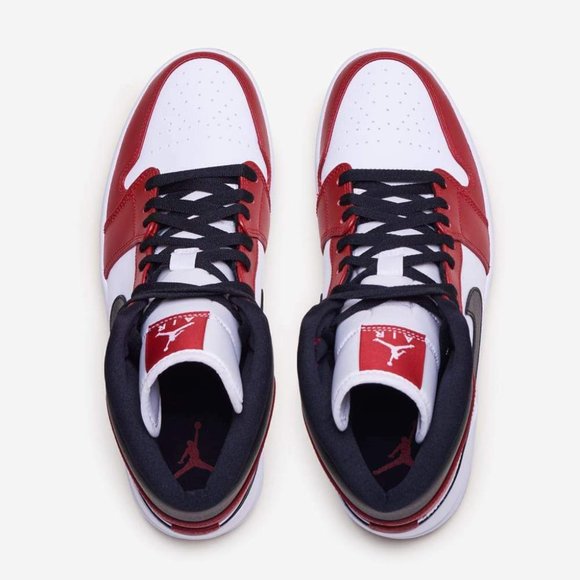 jordan mid white heel